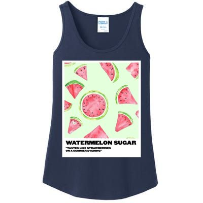 Watermelon Sugar Polaroid Ladies Essential Tank