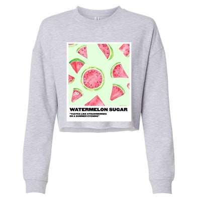 Watermelon Sugar Polaroid Cropped Pullover Crew