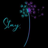 Wo Suicide Prevention Dandelion Teal and Purple Stay Semicolon 16 in Basic Backpack