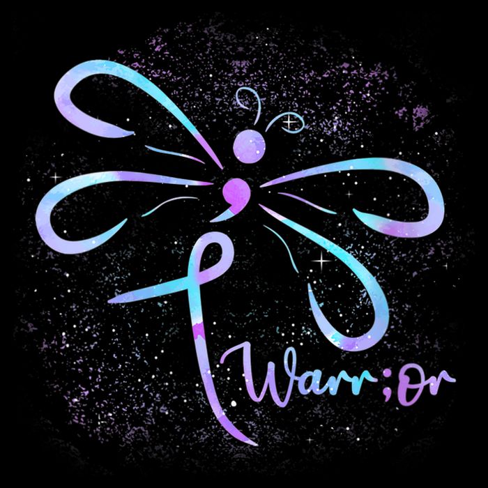 Wo Suicide Prevention Awareness Dragonfly Semicolon Cooling Performance Crew T-Shirt
