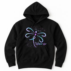 Wo Suicide Prevention Awareness Dragonfly Semicolon Hoodie