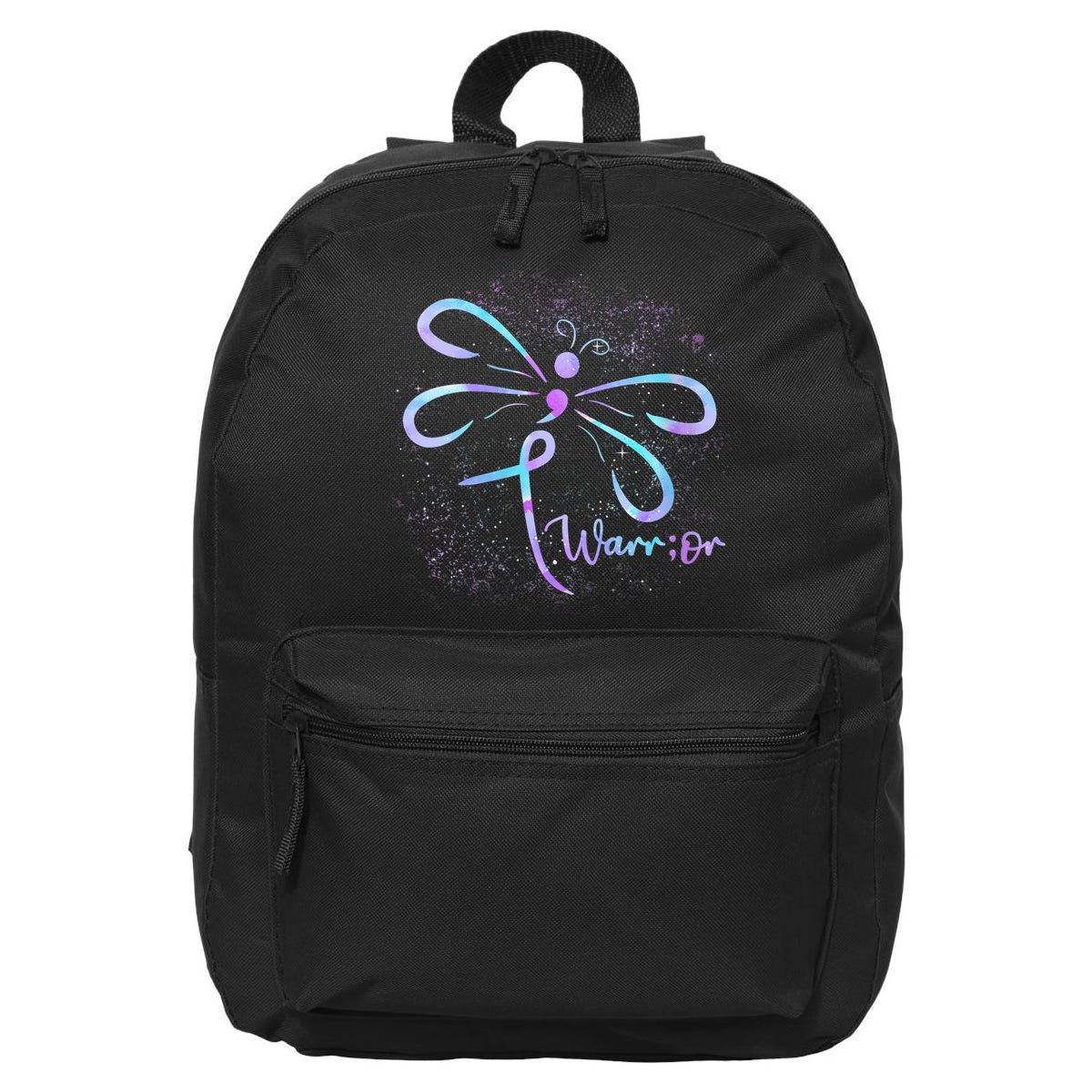 Wo Suicide Prevention Awareness Dragonfly Semicolon 16 in Basic Backpack