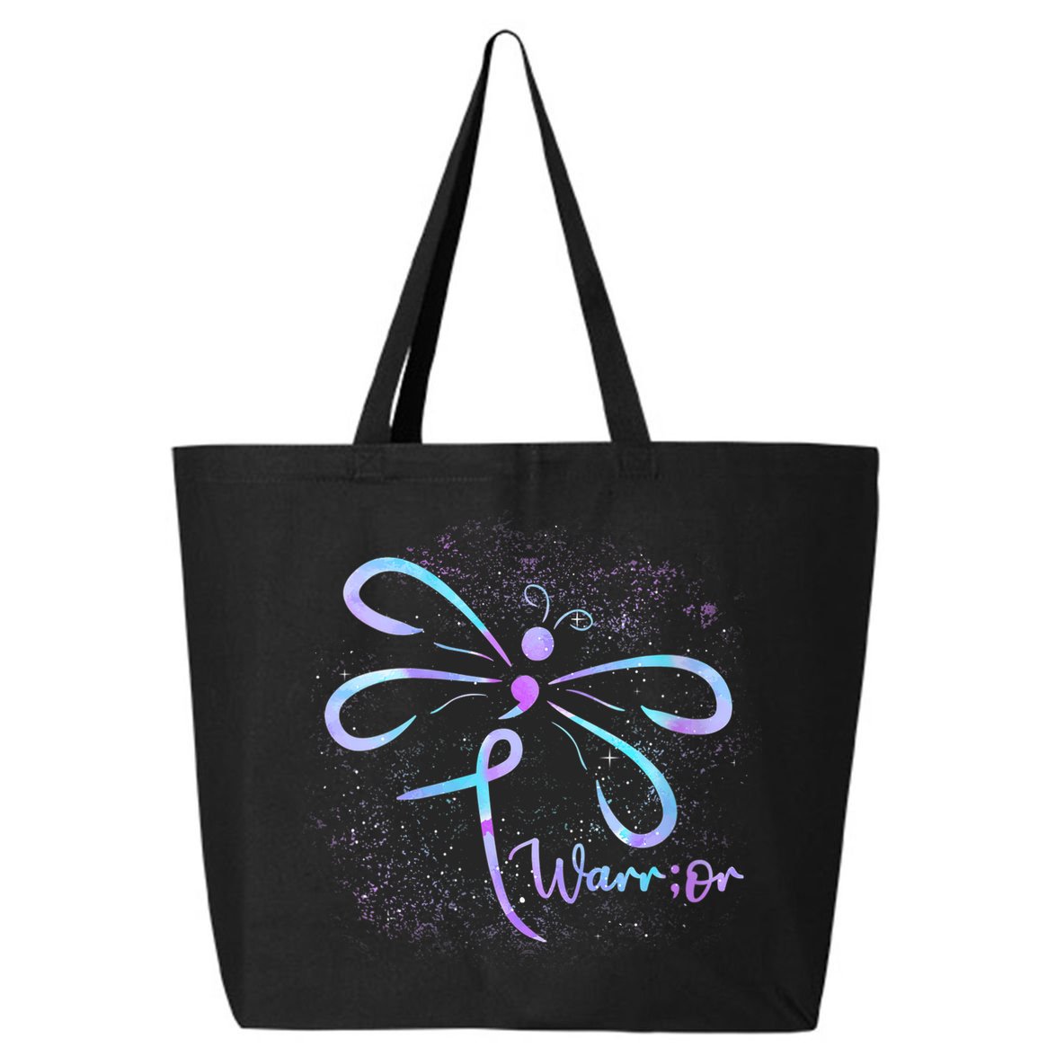 Wo Suicide Prevention Awareness Dragonfly Semicolon 25L Jumbo Tote