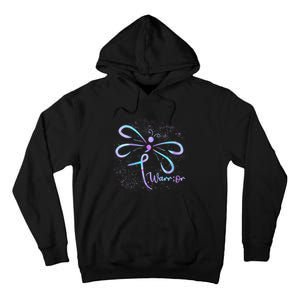 Wo Suicide Prevention Awareness Dragonfly Semicolon Tall Hoodie