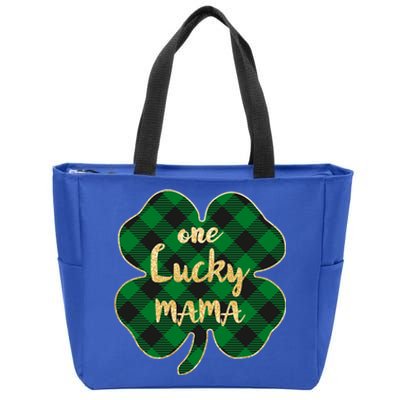 Wo St Patrick's Day Gift For Moms Cute One Lucky Mama Gift Zip Tote Bag