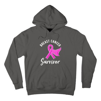 Women Survivor Pink Ribbon Breast Cancer Awareness Gift Hoodie