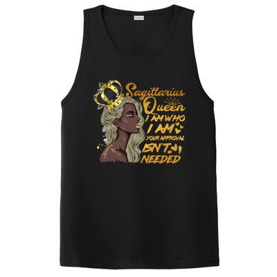 Wo Sagittarius Queen Birthday Zodiac Gift Black Gi Gift PosiCharge Competitor Tank