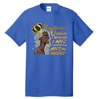 Wo Sagittarius Queen Birthday Zodiac Gift Black Gi Gift Tall T-Shirt