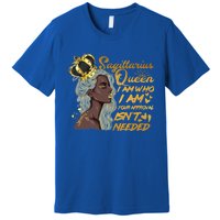 Wo Sagittarius Queen Birthday Zodiac Gift Black Gi Gift Premium T-Shirt