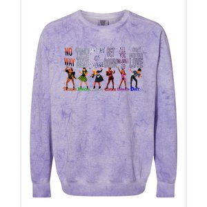 WeRe Six Queens Musical Theatre Theater Musicals Colorblast Crewneck Sweatshirt