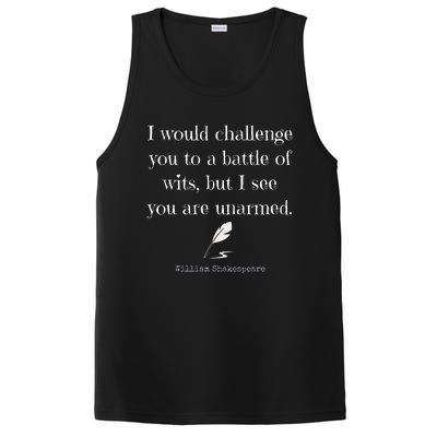 William Shakespeare Quote English Literature PosiCharge Competitor Tank