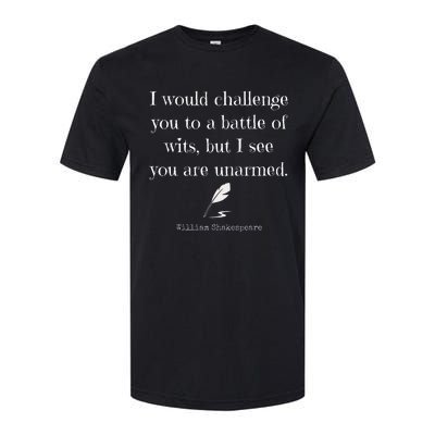 William Shakespeare Quote English Literature Softstyle® CVC T-Shirt