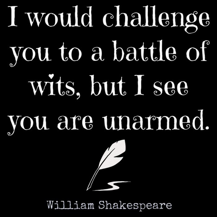 William Shakespeare Quote English Literature Doggie Tank