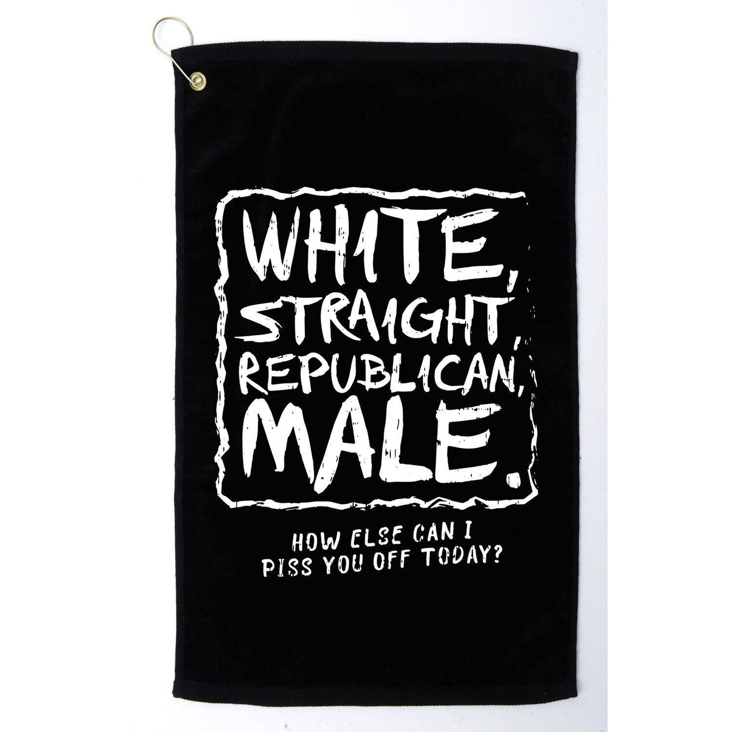 White Straight Republican Male Golf Towel