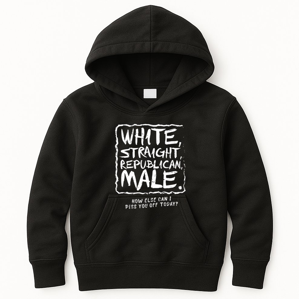 White Straight Republican Male Kids Hoodie