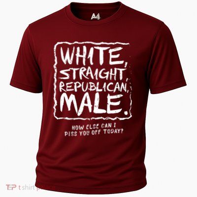 White Straight Republican Male Performance Shirt