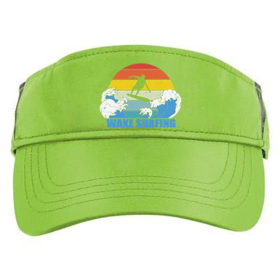 Wake Surfing Retro Sunset Adult Drive Performance Visor