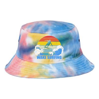 Wake Surfing Retro Sunset Tie Dye Newport Bucket Hat