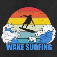Wake Surfing Retro Sunset Adult Drive Performance Visor