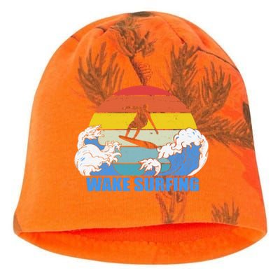 Wake Surfing Retro Sunset Kati - Camo Knit Beanie