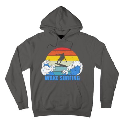 Wake Surfing Retro Sunset Hoodie