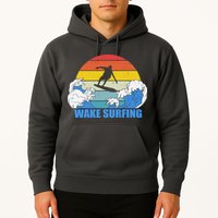 Wake Surfing Retro Sunset Hoodie