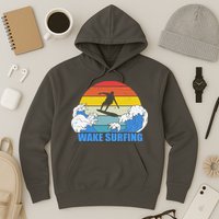 Wake Surfing Retro Sunset Hoodie
