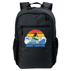 Wake Surfing Retro Sunset Daily Commute Backpack