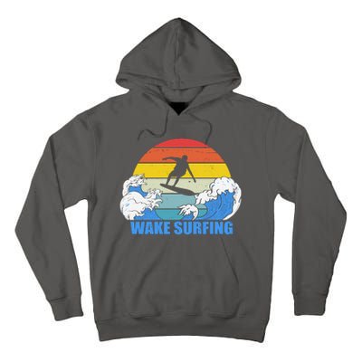 Wake Surfing Retro Sunset Tall Hoodie