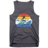 Wake Surfing Retro Sunset Tank Top