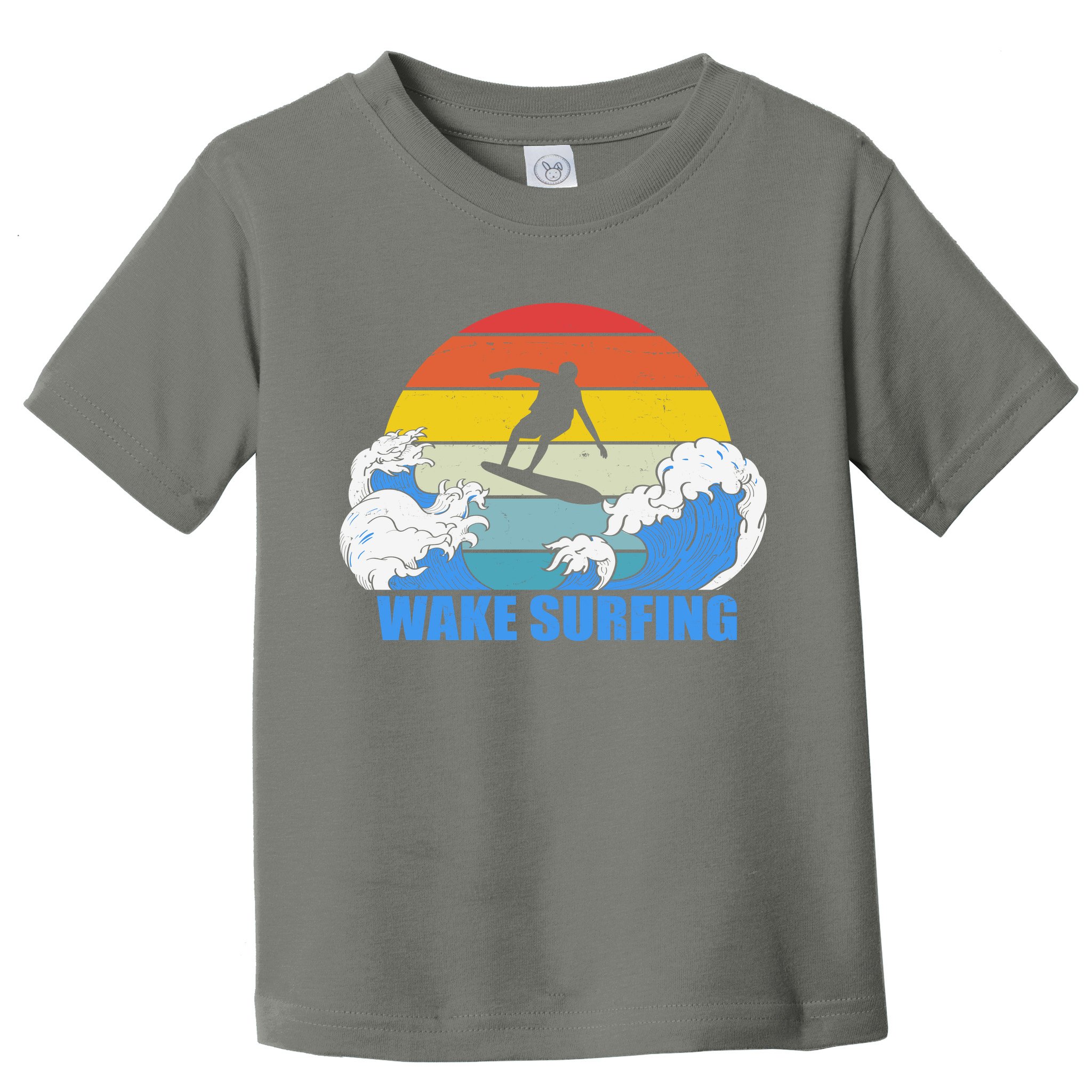 Wake Surfing Retro Sunset Toddler T-Shirt