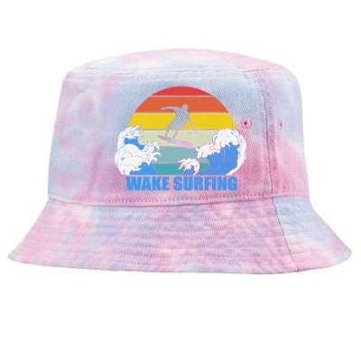 Wake Surfing Retro Sunset Tie-Dyed Bucket Hat