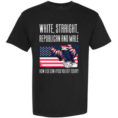 White Straight Republican Male Garment-Dyed Heavyweight T-Shirt