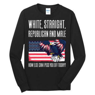 White Straight Republican Male Tall Long Sleeve T-Shirt