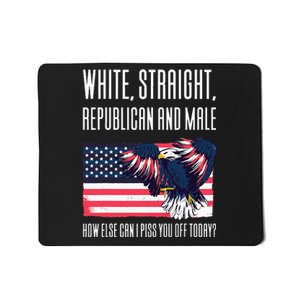 White Straight Republican Male Mousepad