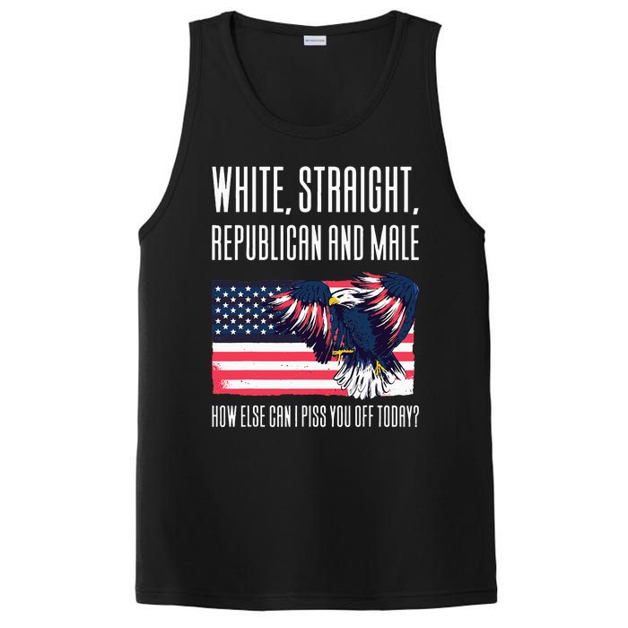 White Straight Republican Male PosiCharge Competitor Tank