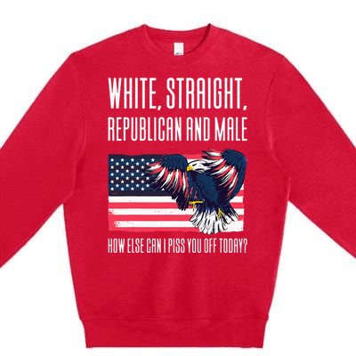 White Straight Republican Male Premium Crewneck Sweatshirt