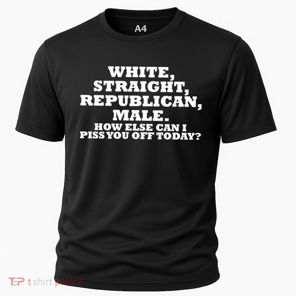 White Straight Republican Male Funny Republican Performance Shirt