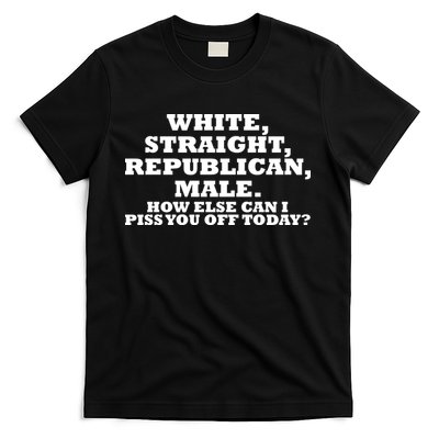 White Straight Republican Male Funny Republican T-Shirt