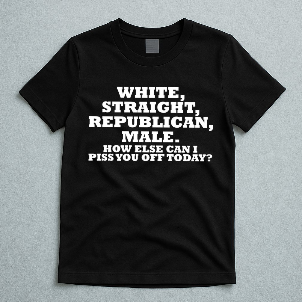 White Straight Republican Male Funny Republican T-Shirt