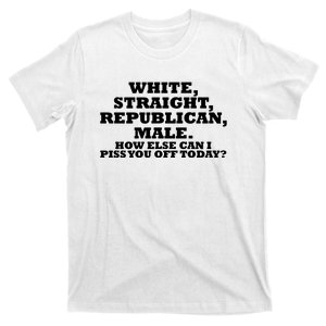 White Straight Republican Male Funny Republican T-Shirt