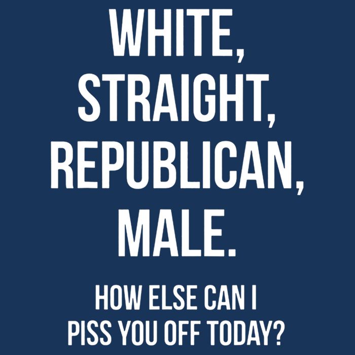 White, Straight, Republican, Male Funny Republican Apron