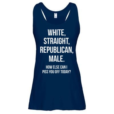 White, Straight, Republican, Male Funny Republican Ladies Essential Flowy Tank