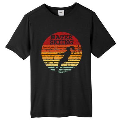 Water Skiing Retro Waterski Vintage Waterskiing Sunset Ski Tall Fusion ChromaSoft Performance T-Shirt