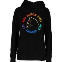 Wind Shadow River Star Thunder Sky Cat Feline Womens Funnel Neck Pullover Hood