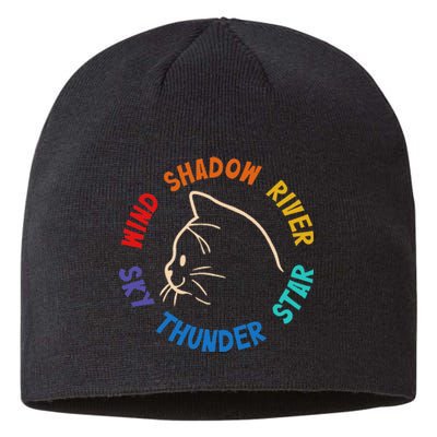 Wind Shadow River Star Thunder Sky Cat Feline Sustainable Beanie