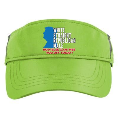 White Straight Republican Male Who Else Can I Piss Off Today Adult Drive Performance Visor