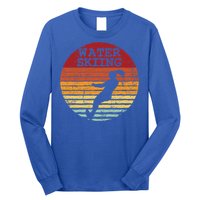 Water Skiing Retro Waterski Vintage Waterskiing Sunset Ski Meaningful Gift Long Sleeve Shirt