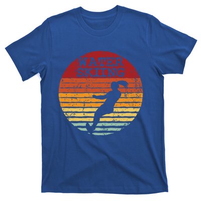 Water Skiing Retro Waterski Vintage Waterskiing Sunset Ski Meaningful Gift T-Shirt