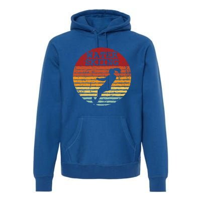 Water Skiing Retro Waterski Vintage Waterskiing Sunset Ski Meaningful Gift Premium Hoodie